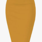 Hybrid & Company Women Premium Nylon Ponte Stretch Office Pencil Skirt High Waist Made in The USA Below Knee
