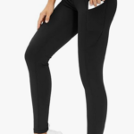 THE GYM PEOPLE Thick High Waist Yoga Pants with Pockets, Tummy Control Workout Running Yoga Leggings for Women